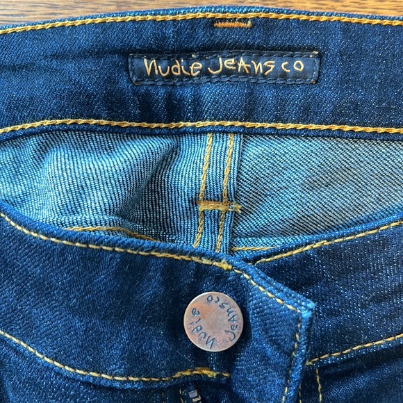 NUDIE jeans. Men’s 32W x 34L. Style: “Skinny Lin” ( Deep Orange ) - Picture 5 of 7